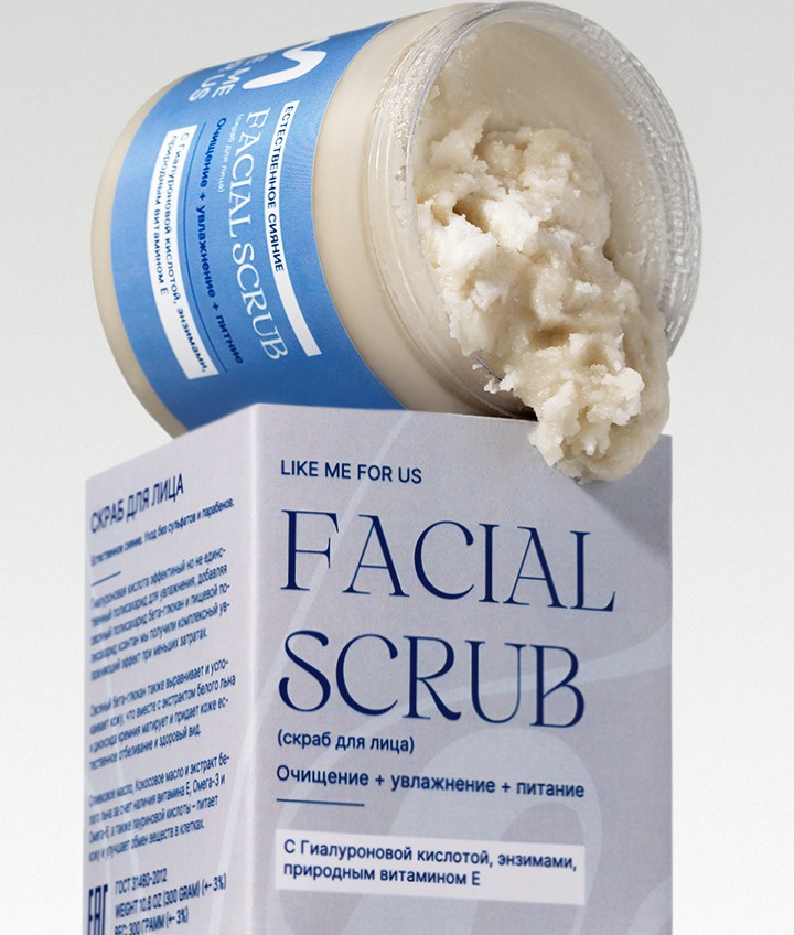 Like Me For Us Facial Scrub Natural Glow