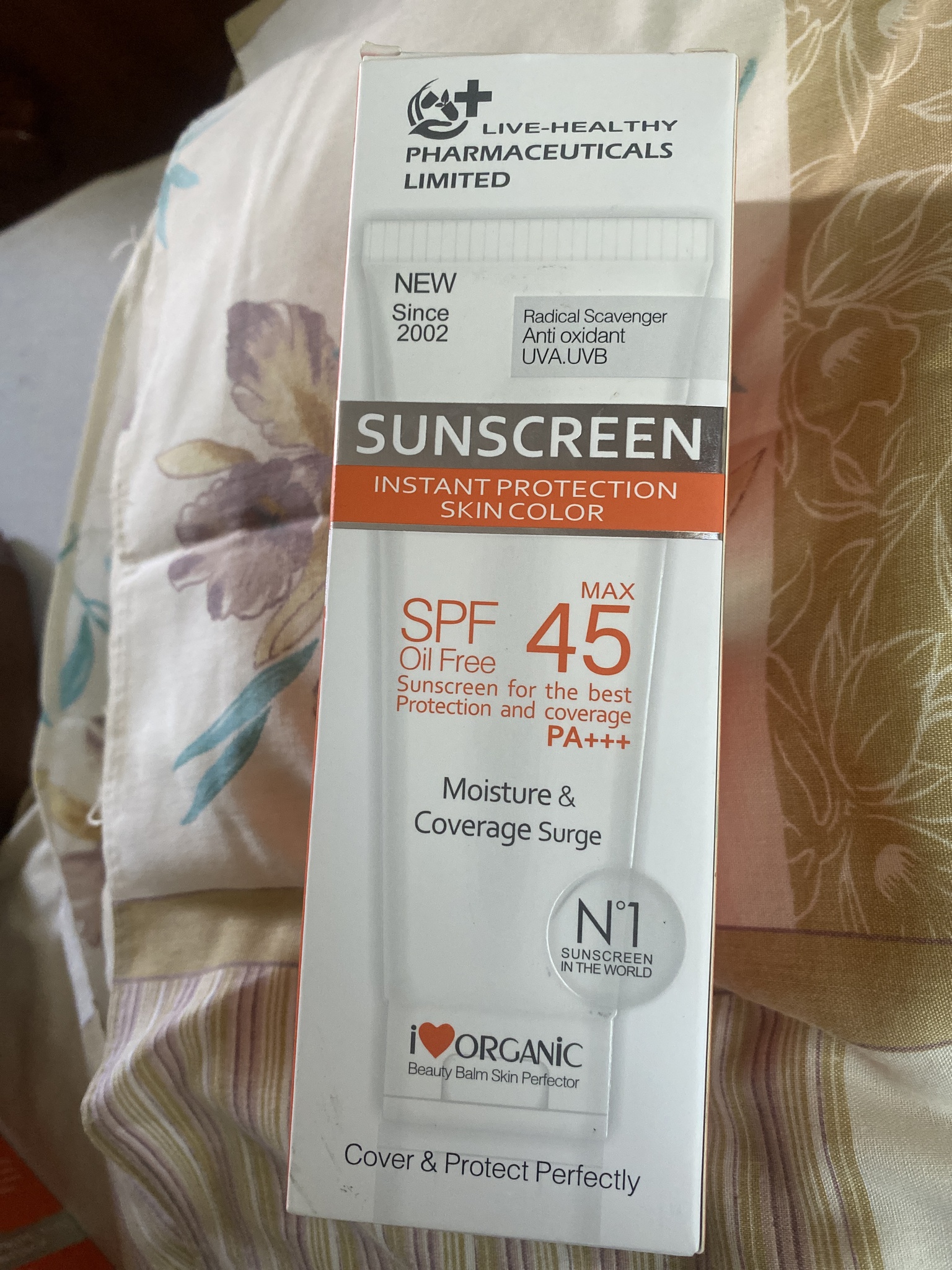 Live-Healthy Pharmaceuticals Limited Sunscreen Instant Protection Skin Color