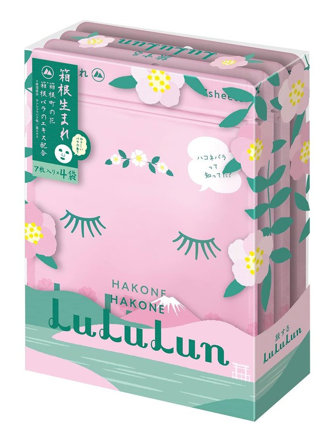 Lululun Hakone Lululun (Gentle Rose Scent) Facial Mask Pack