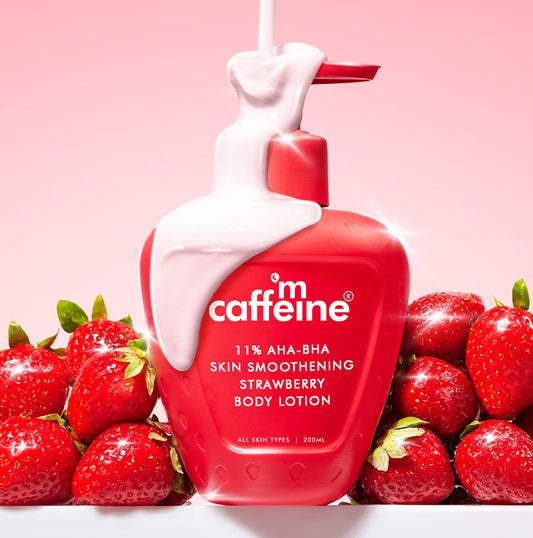 MCaffeine 11% AHA BHA Strawberry Body Lotion