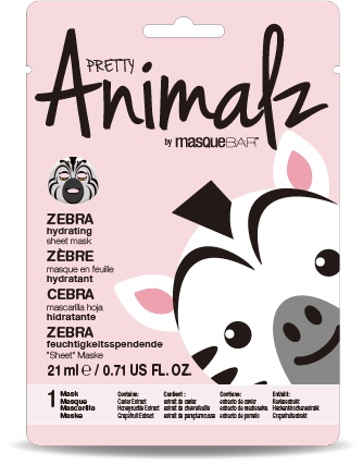 MasqueBAR Pretty Animalz Zebra Sheet Mask