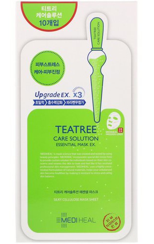 Mediheal Tea Tree Care Solution Essential Mask Ex Silky Cellulose Mask Sheet