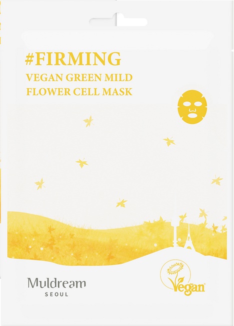 Muldream Seoul Vegan Green Mild Flower Cell Mask