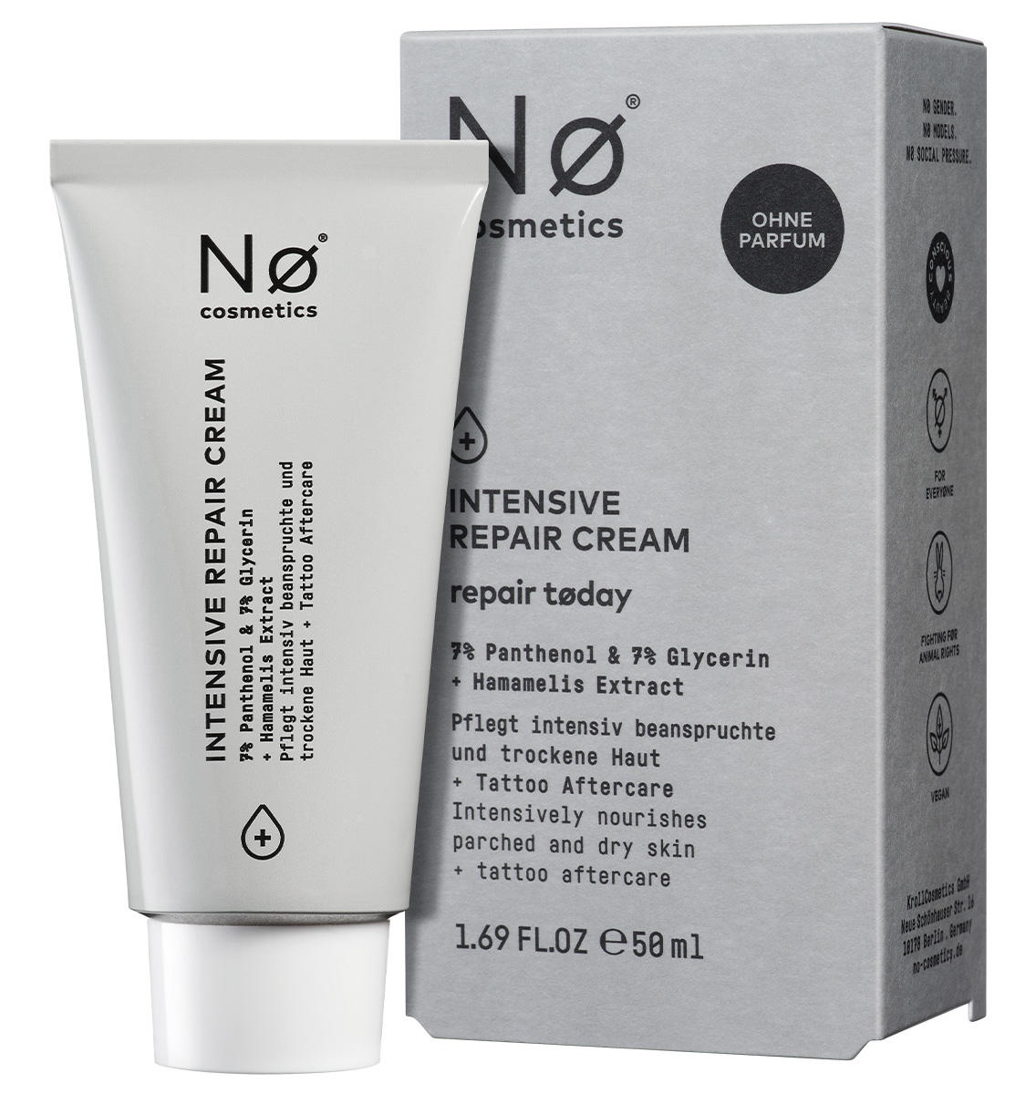 Nø Cosmetics Intensive Repair Cream, Repair Tøday