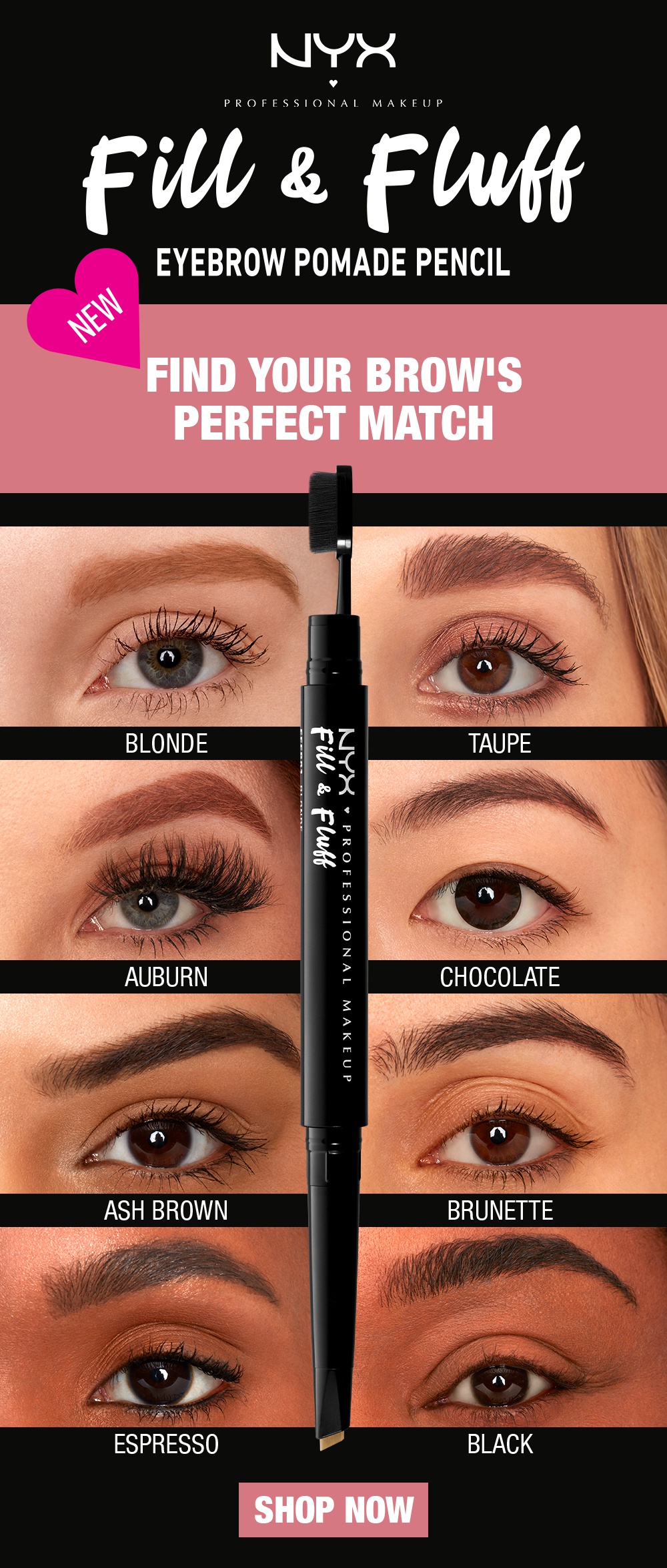 NYX Professional Makeup Fill And Fluff Eyebrow