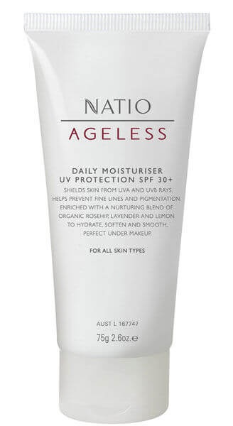 Natio Ageless Daily Moisturiser UV Protection SPF 30+