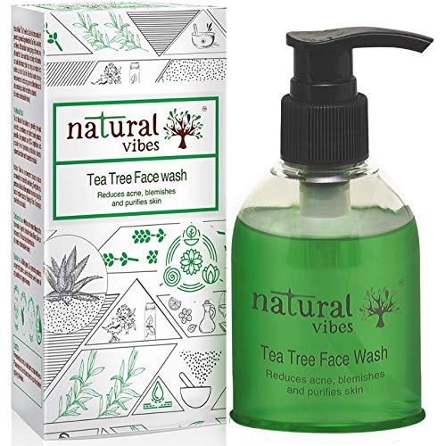 Natural Vibes Tea Tree Ayurvedic Face Wash
