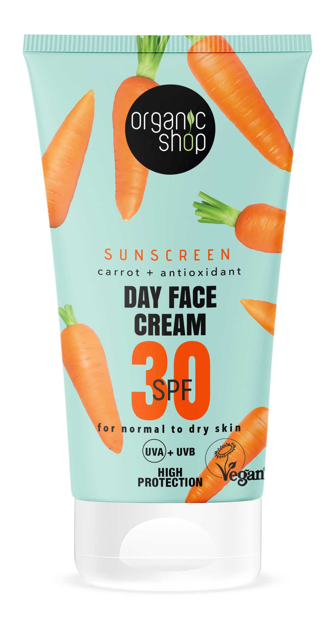 Organic Shop Sunscreen Day Face Cream SPF 30 Normal To Dry Skin