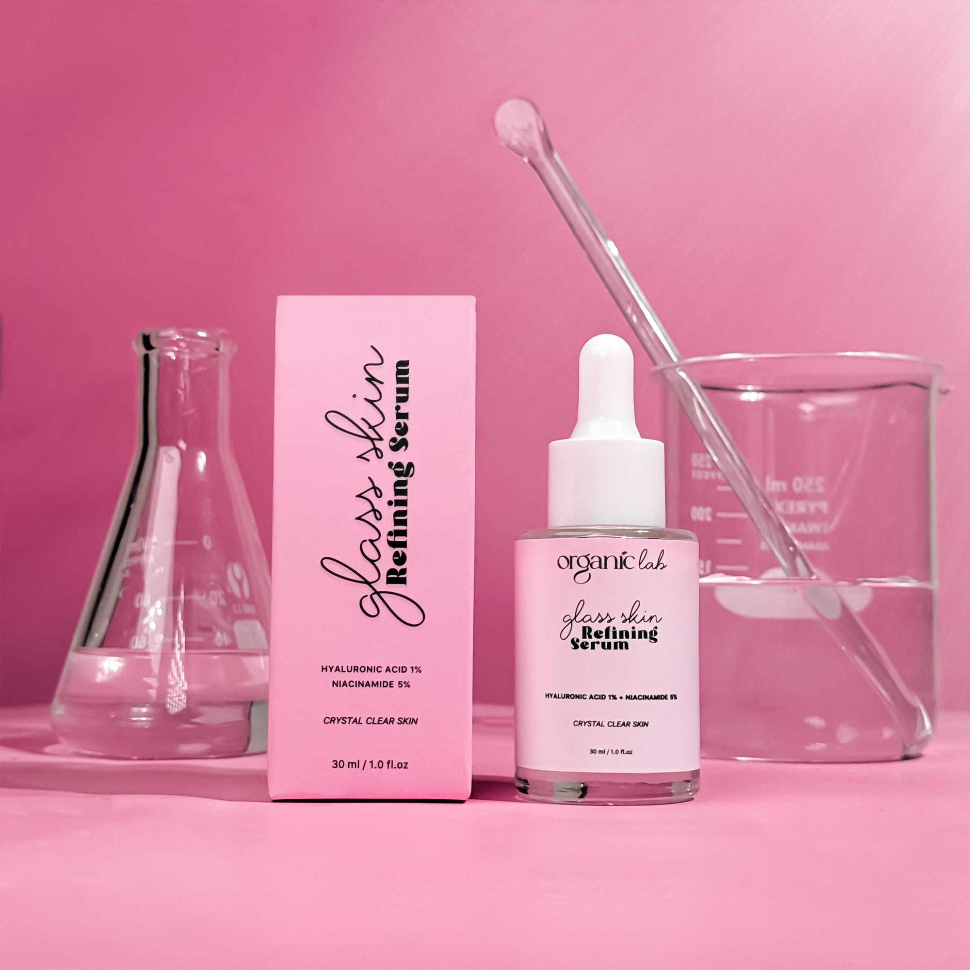 Organic lab Glass Skin Refining Serum