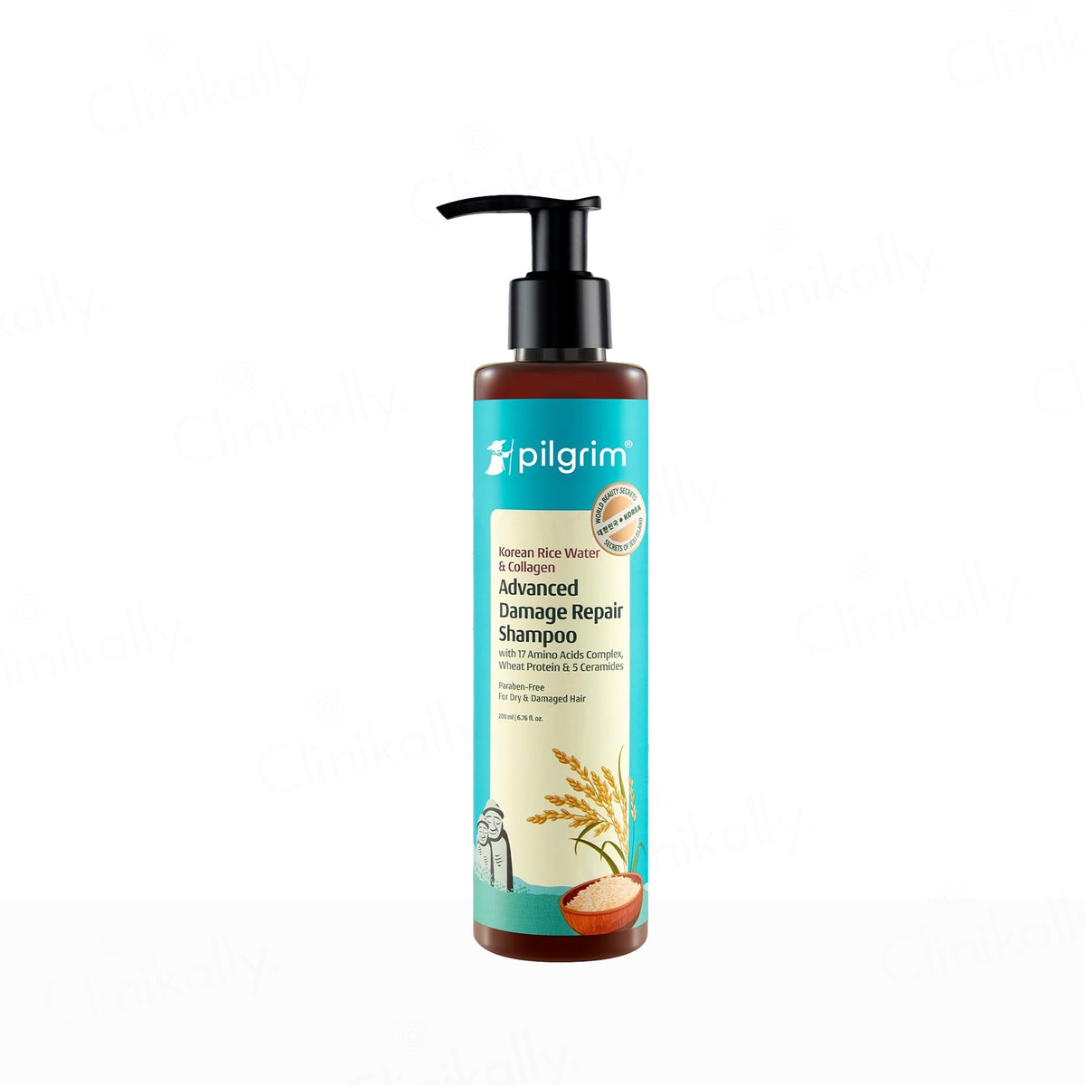 Pilgrim Korean Rice Water & Collagen Advanced Damage Repair Shampoo
