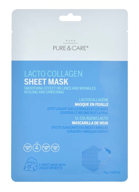 Puca Pure & Care Lacto Collagen Sheet Mask