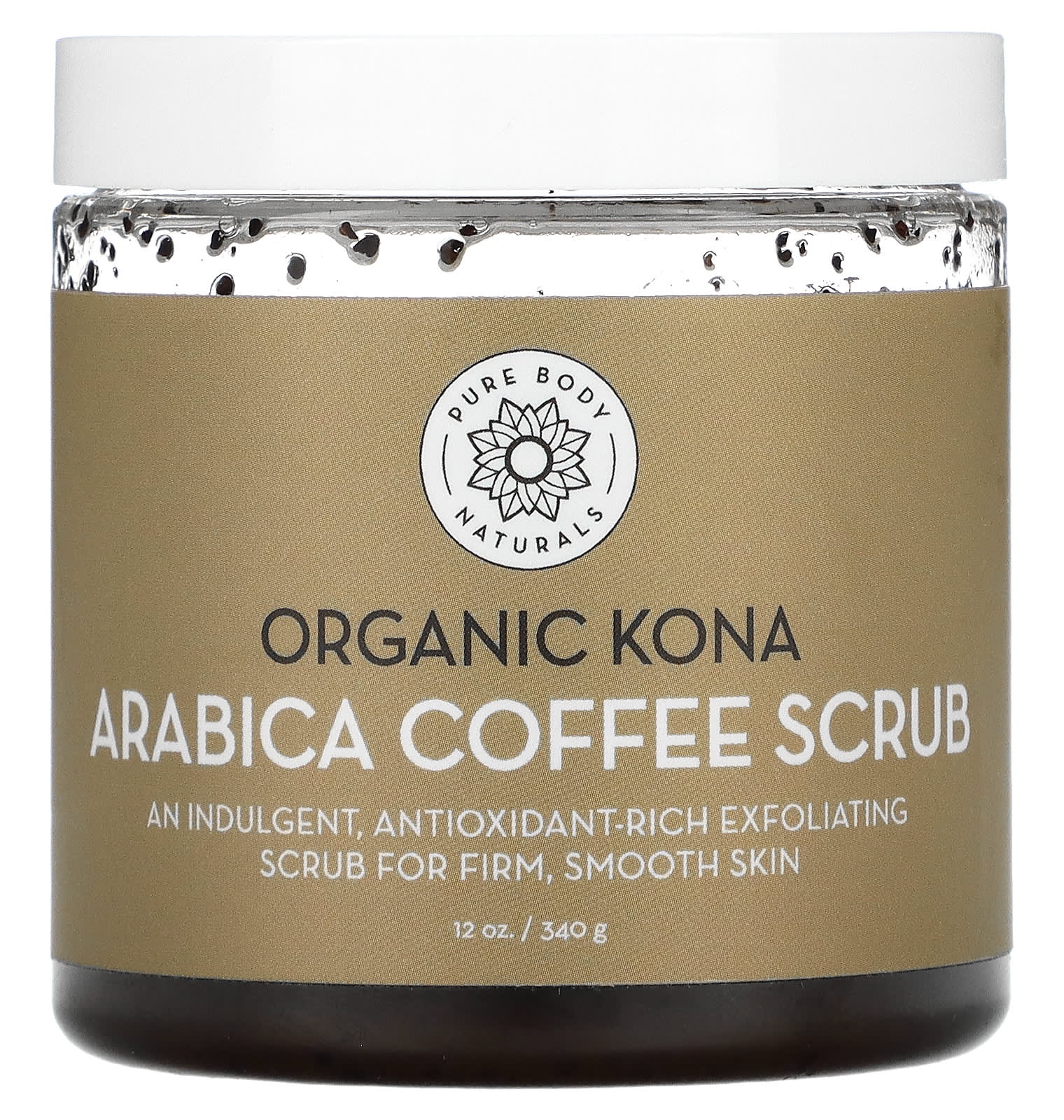 Pure Body Naturals Organic Kona Arabic Coffee Scrub