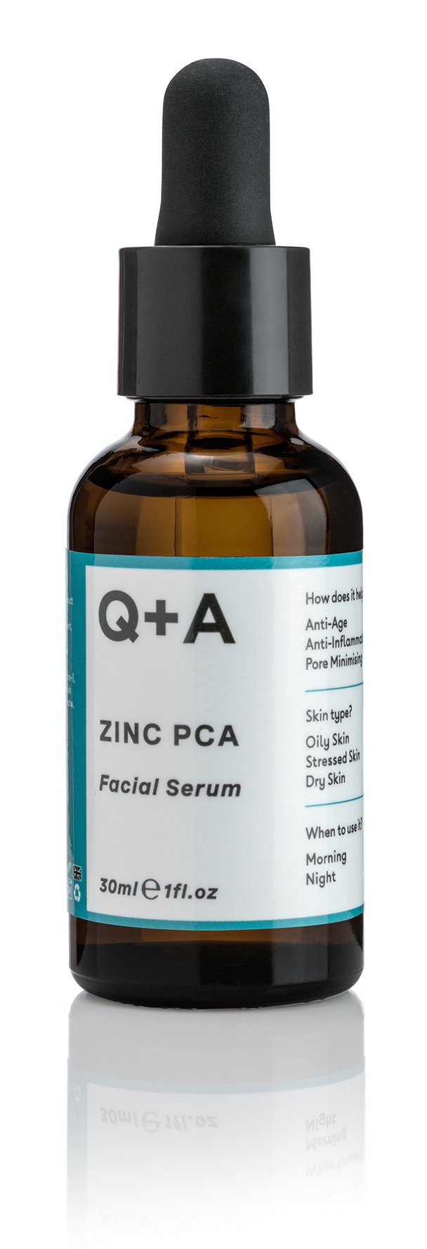 Q+A Zinc Pca Facial Serum