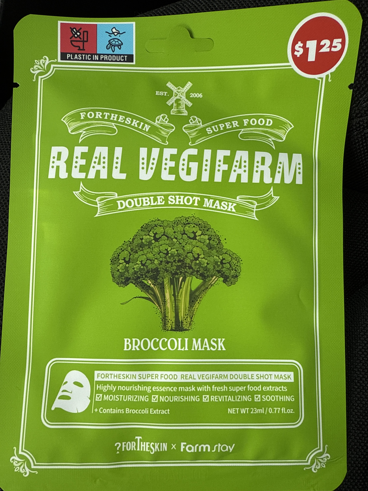 Real Vegifarm Broccoli Mask
