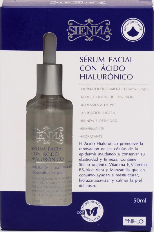 SIENNA Serum Facial Con Ácido Hialuronico