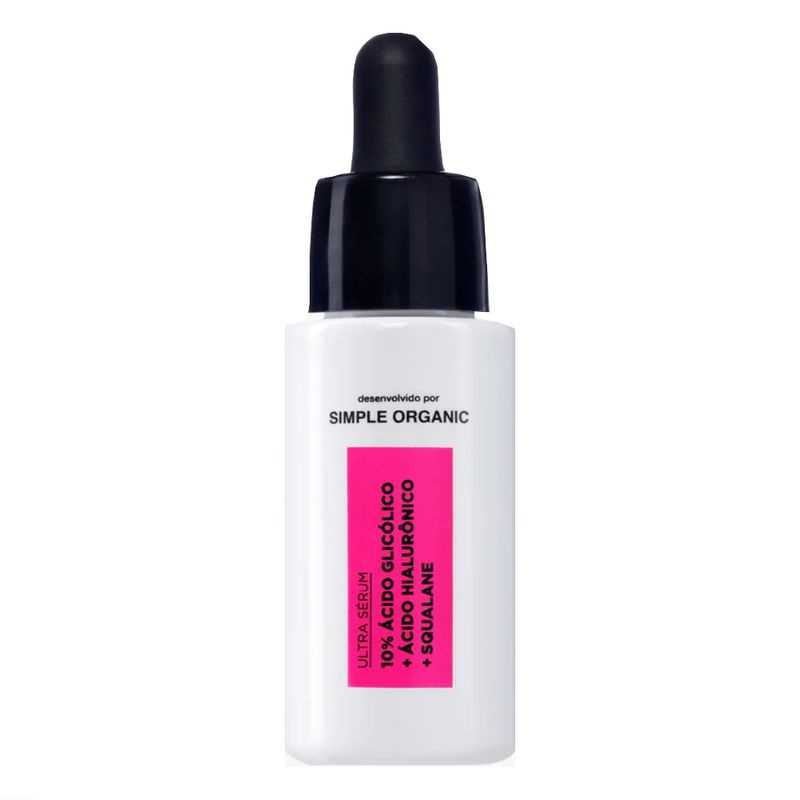 Simple Organic Ultra Serum 10% Ácido Hialurônico