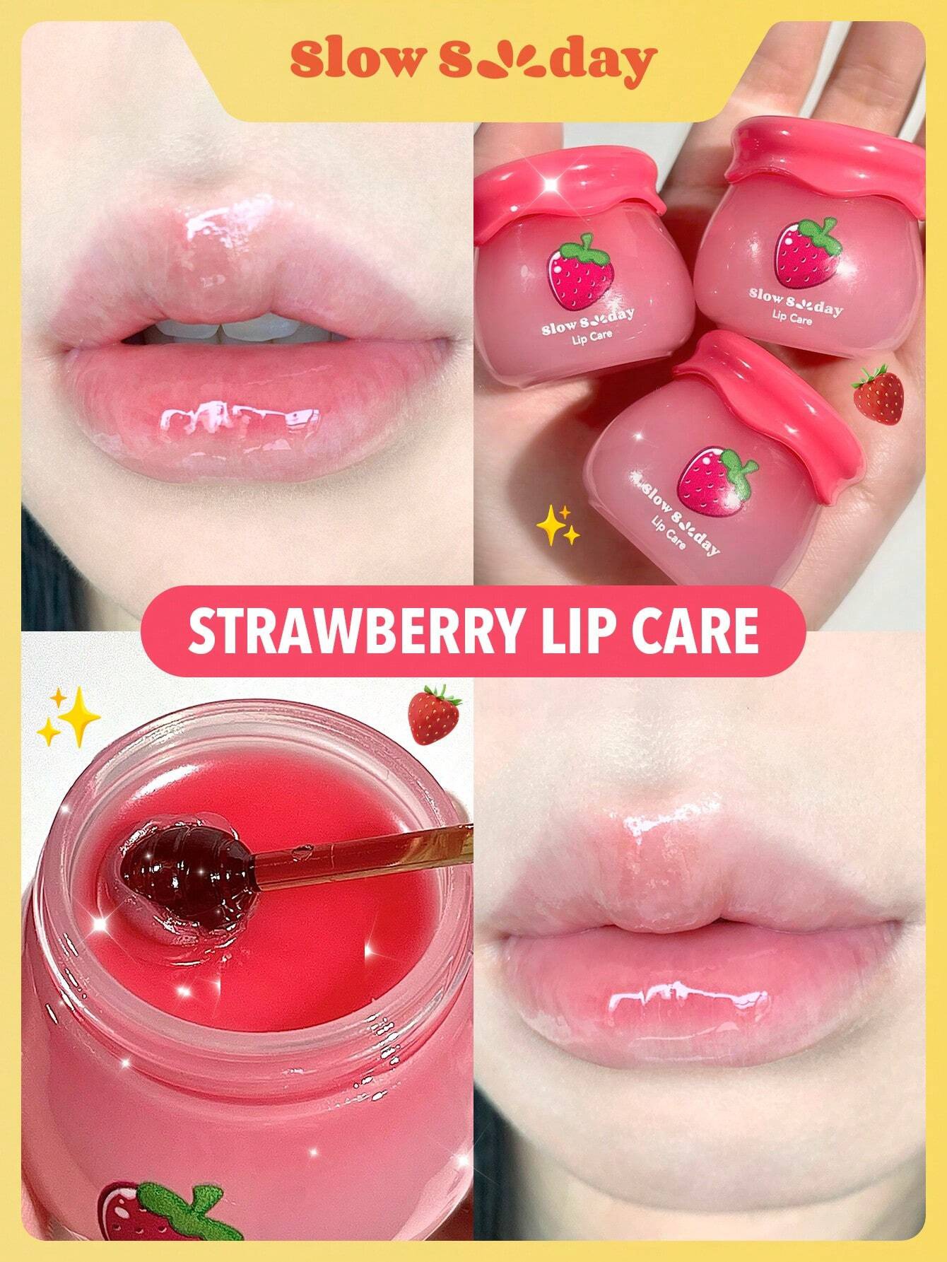Slow Sunday Strawberry Lipcare