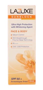 The pharmacy services Lazuxe Sunblock