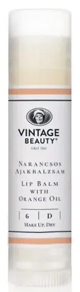 Vintage Beauty Orange Lip Balm
