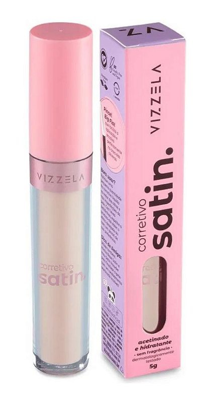 Vizzella Corretivo Líquido Satin - Vizzela