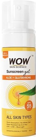 WOW skin science Sunscreen Gel SPF 55 Pa++++