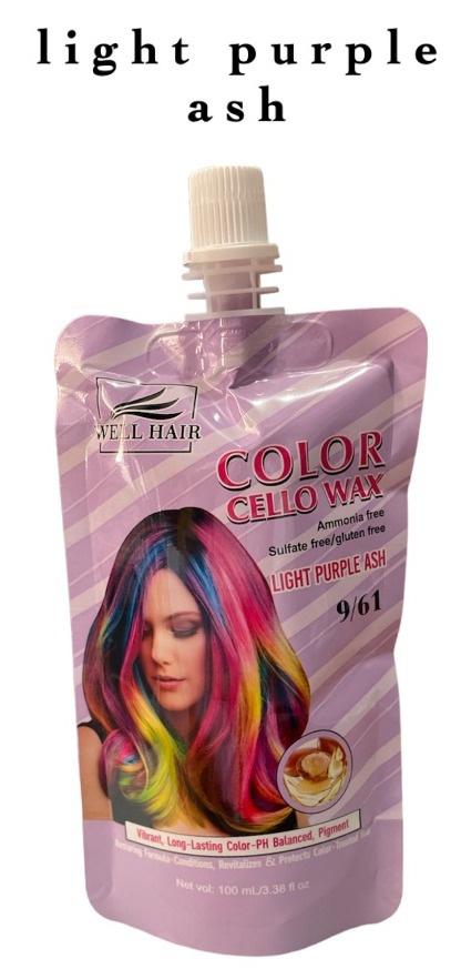 Well Hair Color Cello Wax - Light Purple Ash