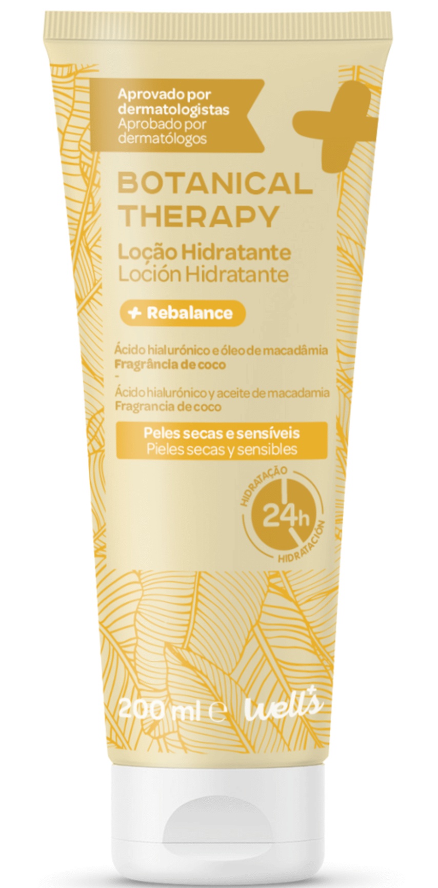 Wells Loção Hidratante Rebalance Botanical Therapy