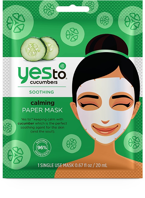 Yes To Cucumbers Calming Paper Mask