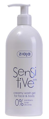 Ziaja Sensitive Skin Creamy Wash Gel For Face And Body