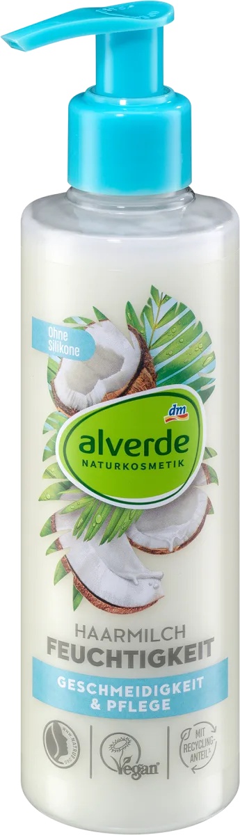 alverde Haarmilch Feuchtigkeit Kokos