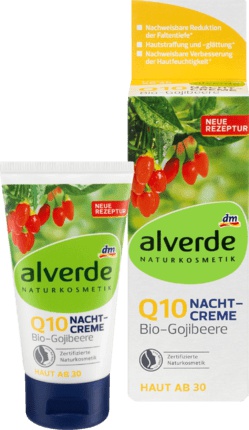 alverde Nachtcreme Bio-Gojibeere Q10