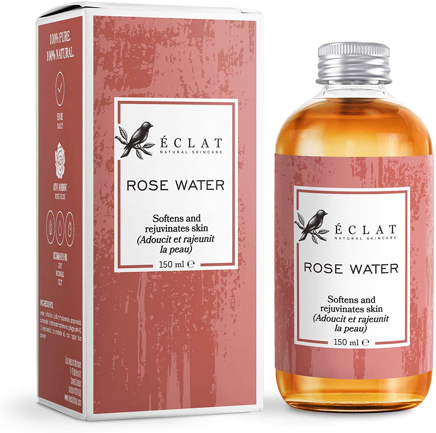 Éclat Natural Skincare Rose Water