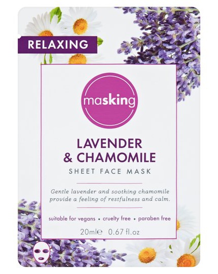 masking Lavender And Chamomile Sheet Mask