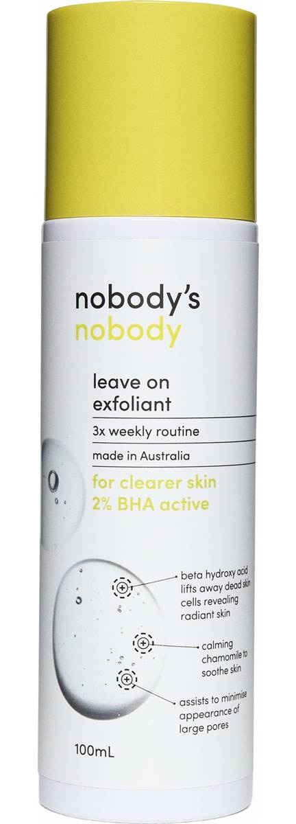 nobody's nobody Leave On Exfoliant