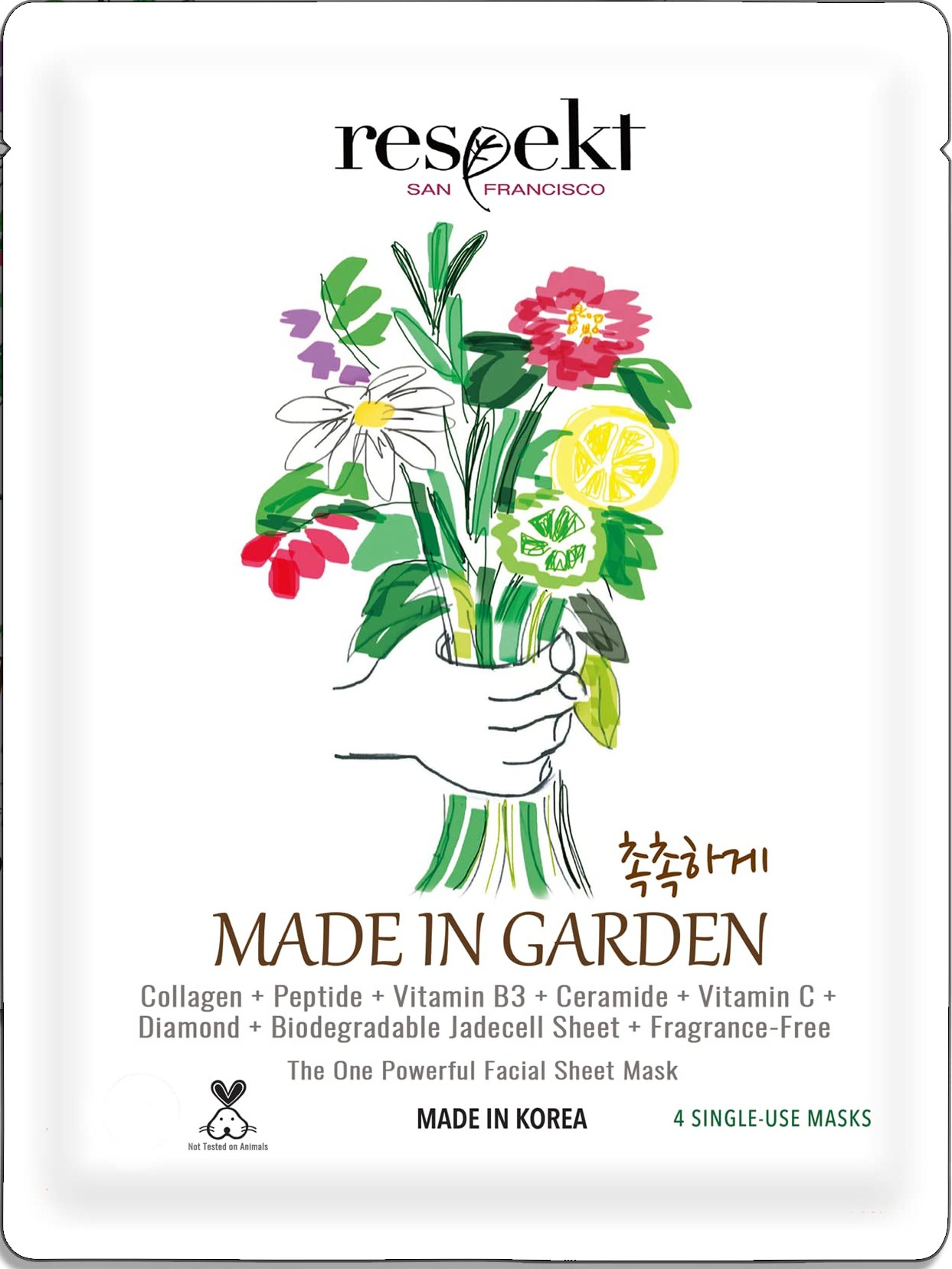 respekt San Francisco Made In Garden Facial Sheet Mask