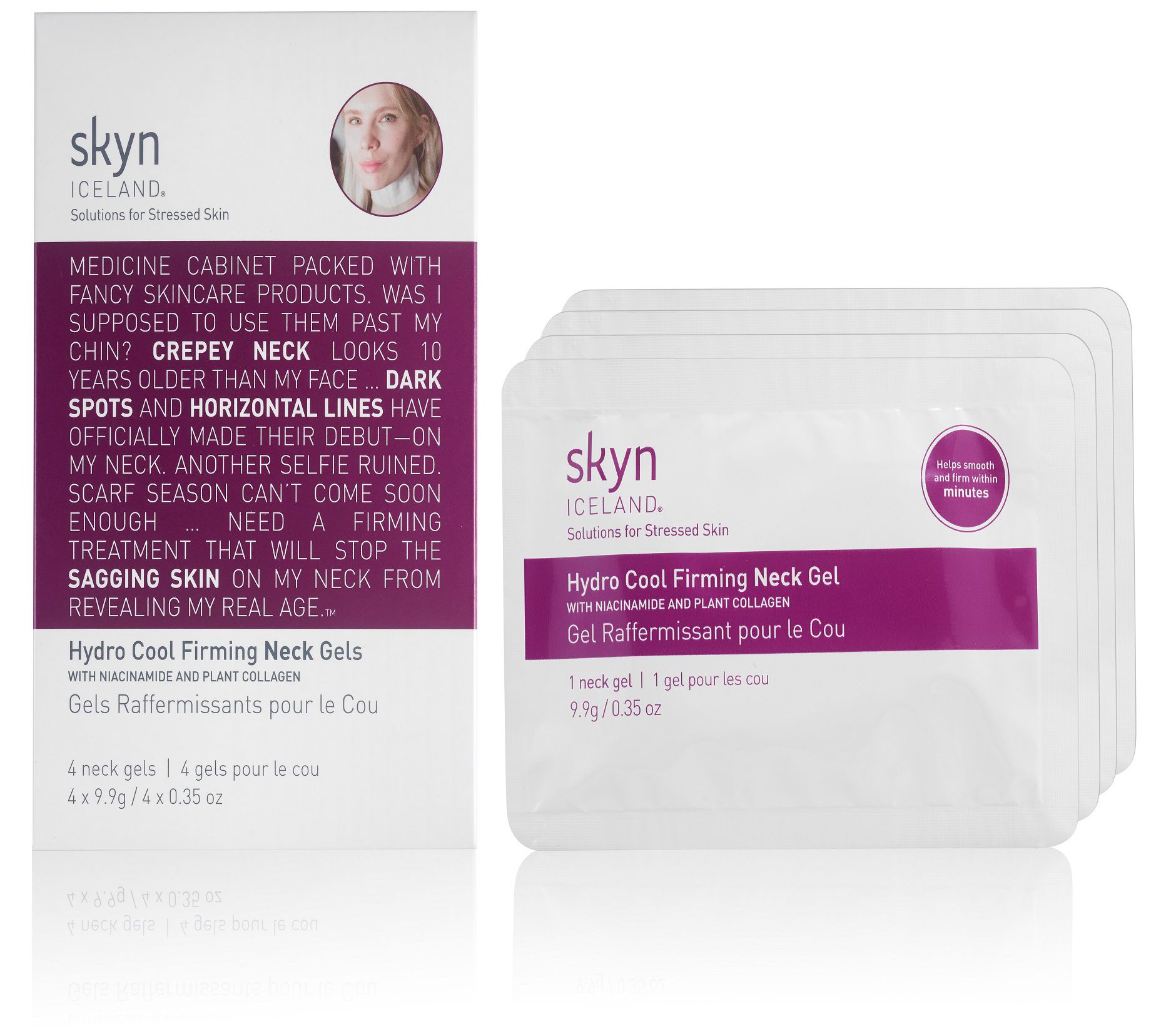 skyn ICELAND Hydro Cool Firming Neck Gels