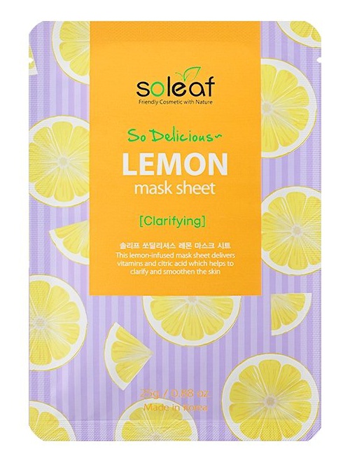 soleaf So Delicious Lemon Mask Sheet [Clarifying]